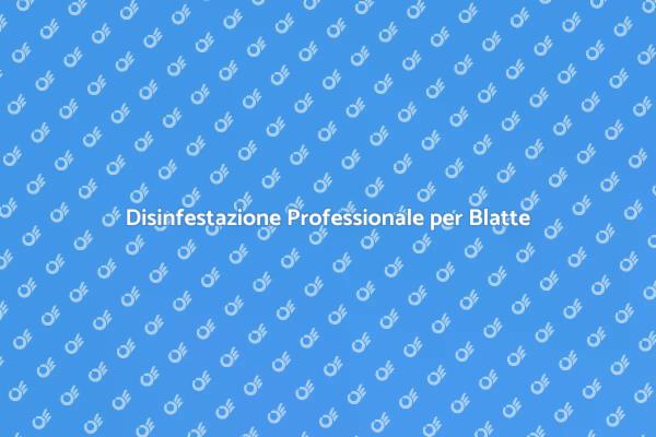 Liberati delle Blatte con Ernesto.it