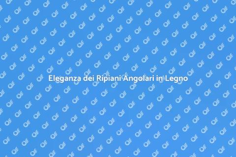 Ripiani Angolari da Bar in Legno