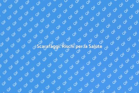 Eliminare Scarafaggi per Salute Sicura