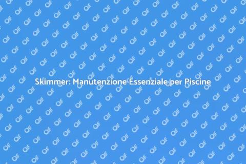 Manutenzione Skimmer: Fondamentale per Piscine