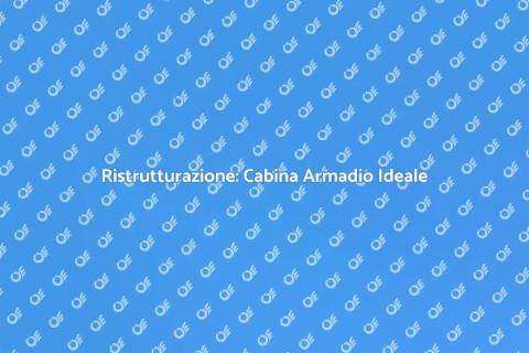 Cabina Armadio Su Misura con Pouf