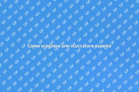 Assumere uno stuccatore esperto