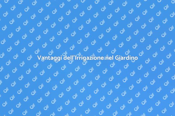 Irrigazione Efficiente per il Tuo Giardino