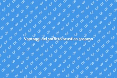 Installazione soffitto acustico sospeso