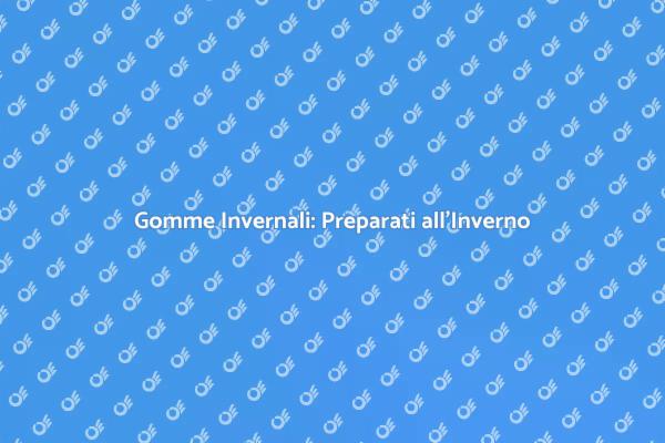 Sicurezza Stradale con Gomme Invernali