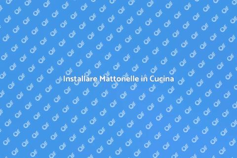 Posizionare Mattonelle per Cucina