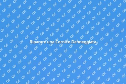 Stuccatura Cornice Danneggiata