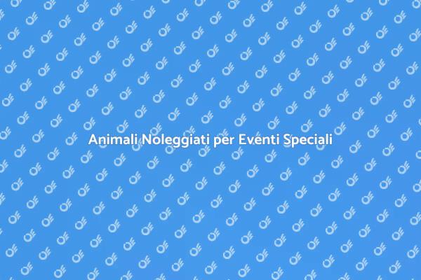 Magia di Noleggiare Animali per Eventi