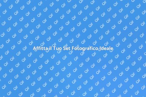 Noleggiare un Set Fotografico