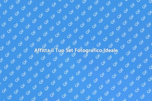 Noleggia il Tuo Set Fotografico Oggi