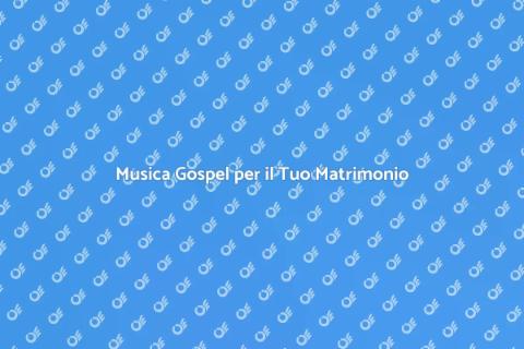 Coro Gospel per Matrimonio: Magia Unica