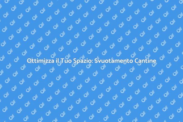 Liberati del Superfluo: Svuotamento Cantine