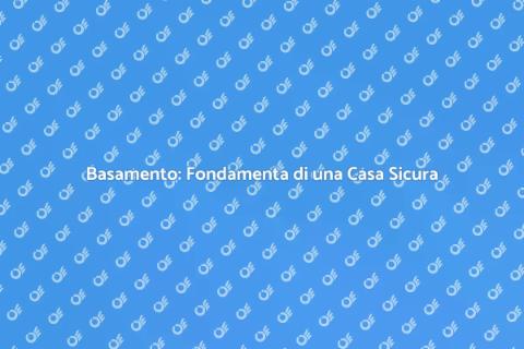 Sistemare il Basamento di una Struttura
