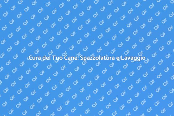 Cura e Benessere del Tuo Cane