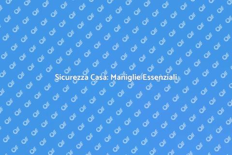 Maniglia di Sicurezza: Proteggi Casa