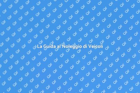 Noleggiare un Veicolo Commerciale