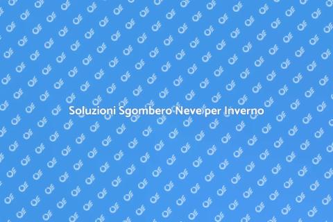 Sgombero Neve Personalizzato Efficace