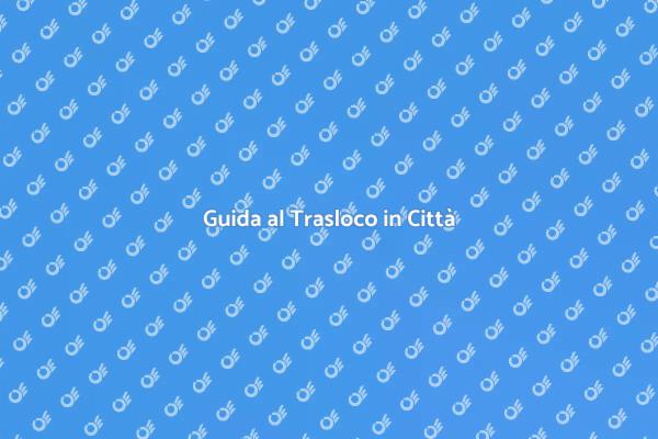 Trasloco Semplice in Area Urbana