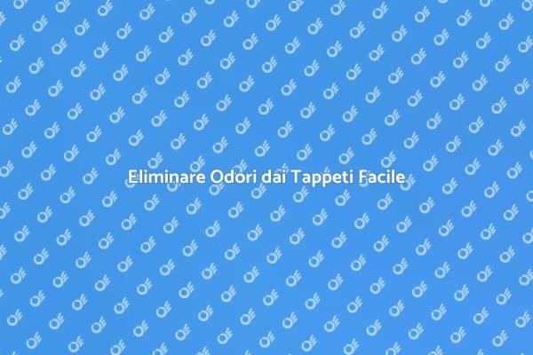 Liberati dai Cattivi Odori nei Tappeti