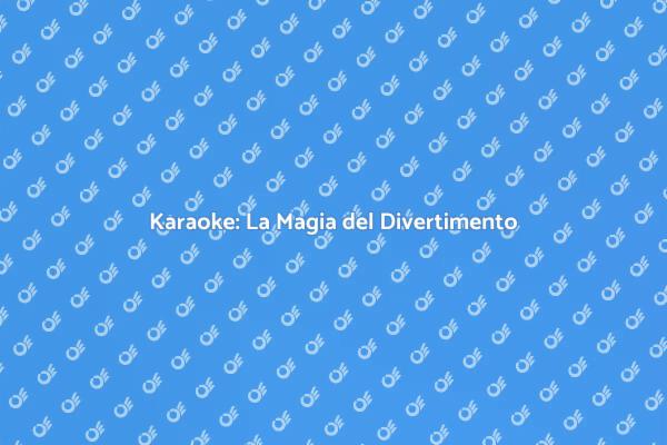 Karaoke: Una Serata da Ricordare