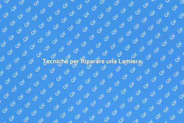 Come Riparare una Lamiera in Casa