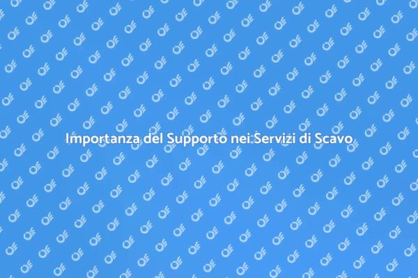 Supporto Cruciale per Progetti di Scavo