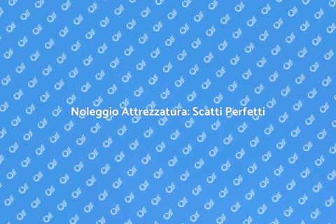 Noleggiare Attrezzatura per Shooting Foto