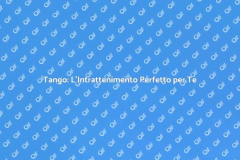 Animazione Tango per il Tuo Matrimonio