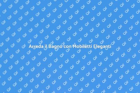 Mobiletto da Bagno con Ripiani