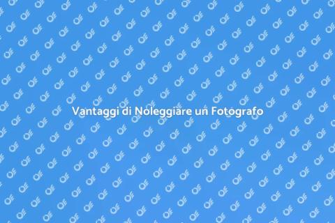 Noleggiare un Fotografo per Marketing