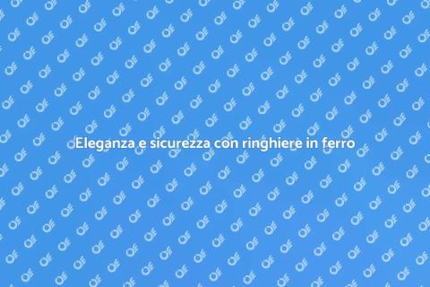 Ringhiera personalizzata in ferro battuto