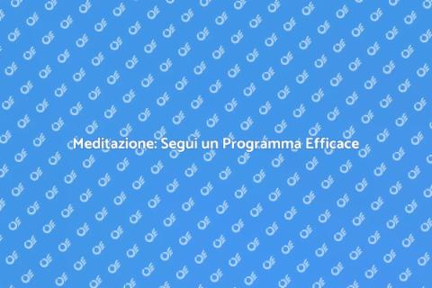 Meditazione con Istruttore Qualificato