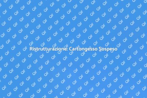 Abbassamento Cartongesso Sospeso