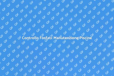 Manutenzione Sistemi di Controllo Piscine