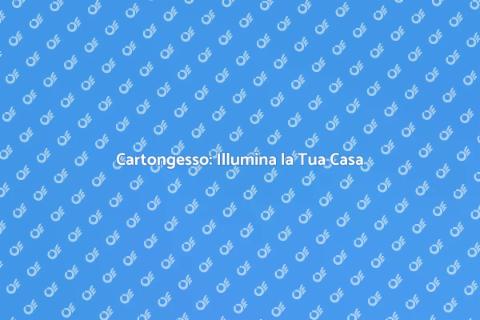 Illuminazione con Cartongesso