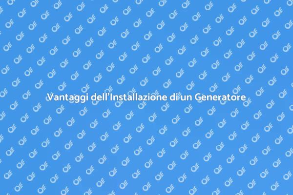 Generatore: Sicurezza Energetica a Casa