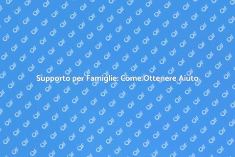 Aiuto nella Gestione Familiare