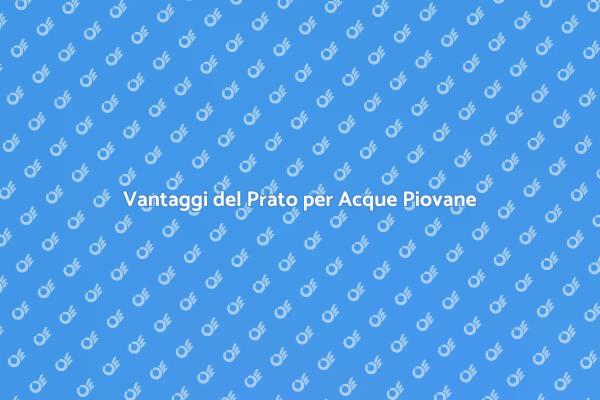 Prato Sostenibile per Acque Piovane