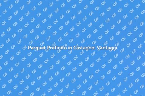 Installazione Parquet Prefinito