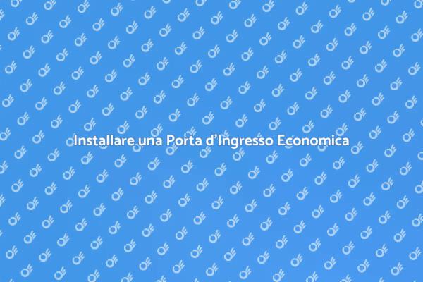 Eleganza e Funzionalità in una Porta Economica