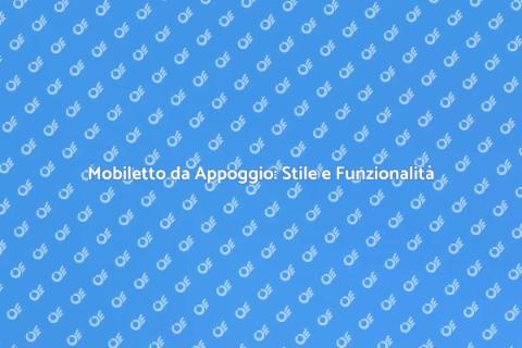Mobiletto da Appoggio per il Bagno