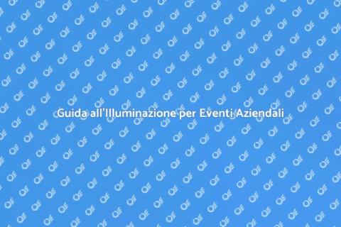Illuminazione Evento Aziendale Essenziale
