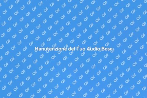 Riparazione Sistema Audio Bose