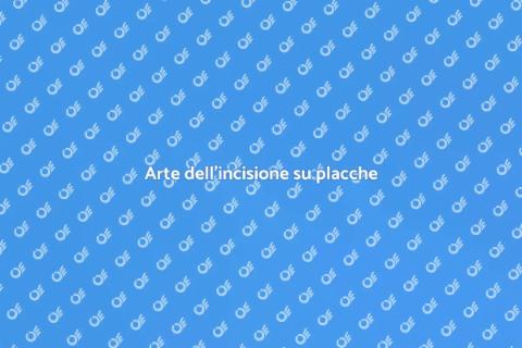 Incisione su placche identificative