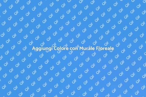 Murale Floreale per Parete Esterna