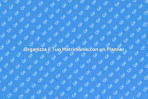 Matrimonio Senza Stress con un Planner