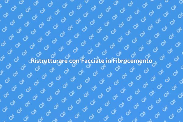 Installazione Facciate in Fibrocemento