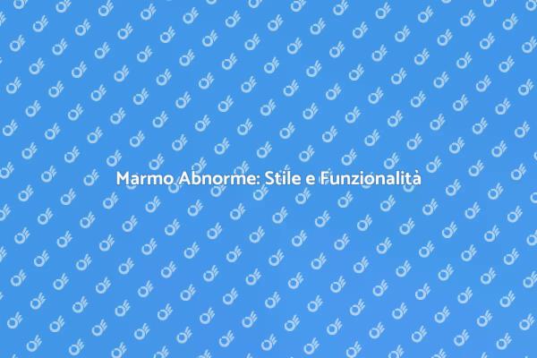 Pavimenti in Marmo: Stile Unico per Te