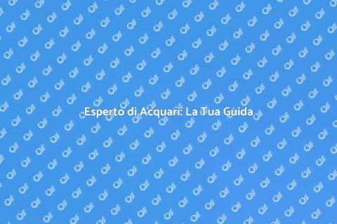 Consulente per Acquari: Guida Esperta