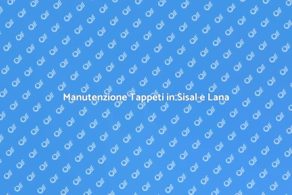 Come Pulire Tappeti in Sisal e Lana